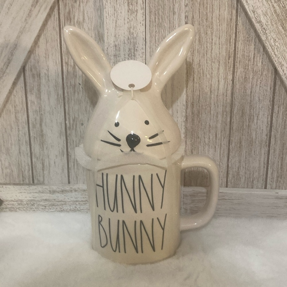 Rae Dunn Hunny Bunny Mug with Topper